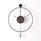 Silent Modern Minimalist Wall Clock with Swing Pendulum, Metal Decorative Art Clock for Bedroom, Office, Living Room