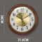 Modern Solid Wood Wall Clock For Living Room Large Silent Watch Decor Creative Home Accessories 5