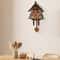 Retro Wooden Cuckoo Wall Clock with Pendulum, Vintage Hanging Clock for Bedroom, Office, Living Room Wall Decoration