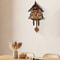 Retro Wooden Cuckoo Wall Clock with Pendulum, Vintage Hanging Clock for Bedroom, Office, Living Room Wall Decoration