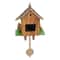 Retro Wooden Cuckoo Wall Clock with Pendulum, Vintage Hanging Clock for Bedroom, Office, Living Room Wall Decoration