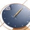 Silent Non-Ticking Wall Clock, Big Wall Clocks for Living Room Decor, Gold Indoor Metal Decorative Clock Battery Operate