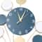 Silent Large Wall Clock Without Drilling, Battery Operated Balloon Clock, Simple Wall Art for Bedroom, Kids Room