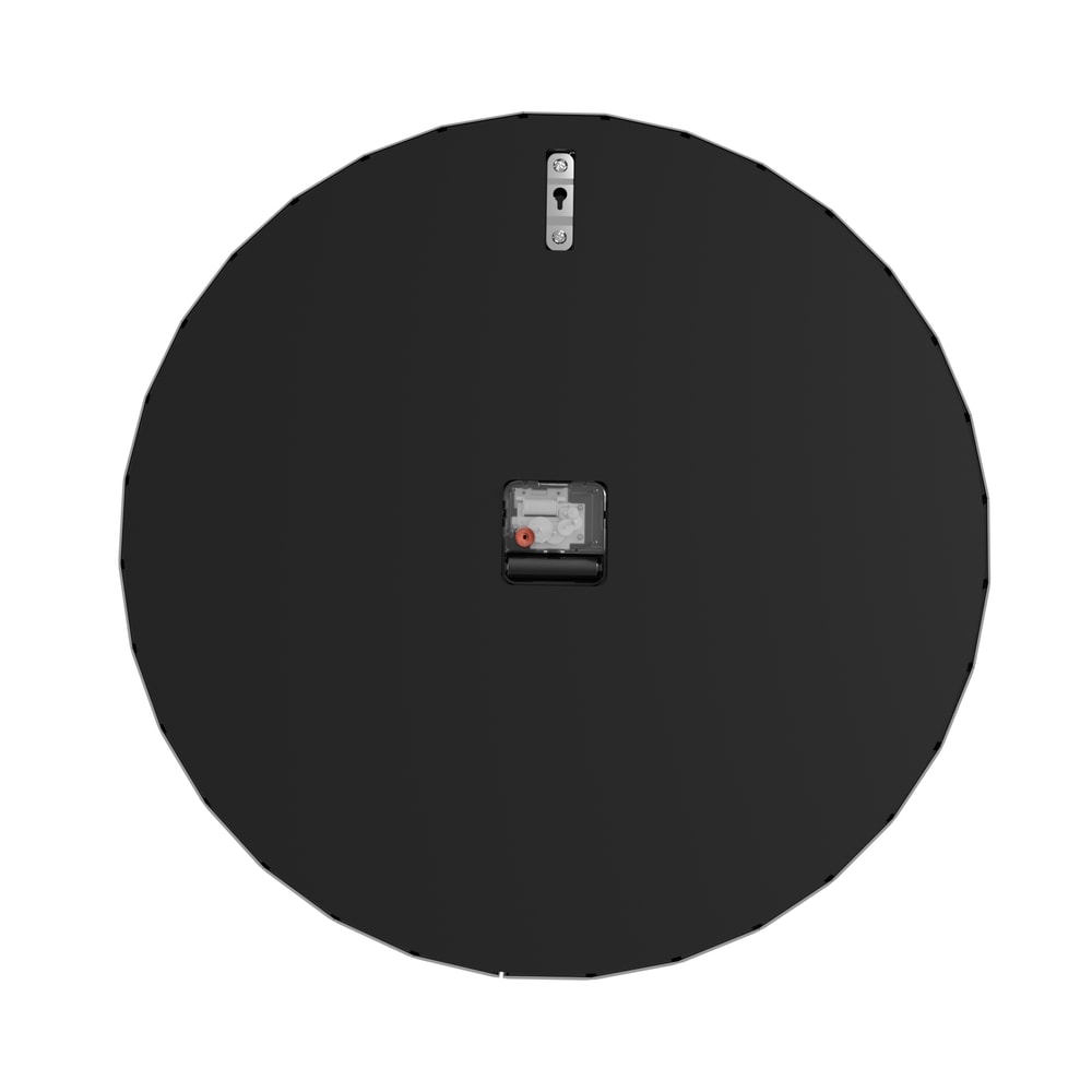 Silver Crystal Crush Diamond Wall Clock, Mirrored Quartz Clock with Beveled Glass, Luxury Home Decor Round Design