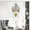 Nordic Cuckoo Clock Wall Clock Bird House with Day Time Hourly Alarm, Pendulum Clock for Living Room, Kids Room