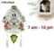 Nordic Cuckoo Clock Wall Clock Bird House with Day Time Hourly Alarm, Pendulum Clock for Living Room, Kids Room