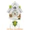Nordic Cuckoo Clock Wall Clock Bird House with Day Time Hourly Alarm, Pendulum Clock for Living Room, Kids Room