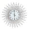 Large Sun Design Crystal Wall Clock, Crushed Diamond Modern Home Decor, Elegant Silent Quartz Clock