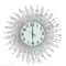 Large Sun Design Crystal Wall Clock, Crushed Diamond Modern Home Decor, Elegant Silent Quartz Clock