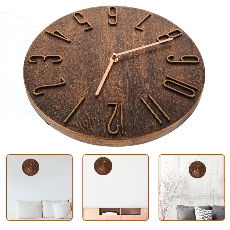 Modern Wall Clock Decor Living Clocks for Walls, Boho Clock for Office Kitchen Room, Waterproof Outdoor Design