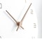 Oversized Wall Clocks Operated Wooden, Silent Non Ticking Wood Clock, White Modern Minimalist Hanging Decor