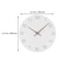 Oversized Wall Clocks Operated Wooden, Silent Non Ticking Wood Clock, White Modern Minimalist Hanging Decor