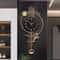 Large Battery Round Wall Clock for Home Decor, Gold Black Hands Wall Watches, Designer Pendulum Relojes