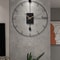 Modern Stylish Wall Clock Luxury Design, Large Swingable Pendulum Clock, Vintage Wall Decor for Living Room and Home