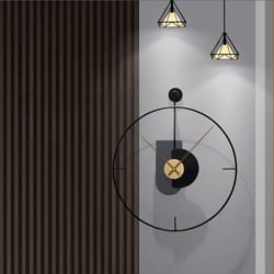 nordic luxury quartz wall clock large art elegant minimalist design, living room decorative watch, modern bedroom clock