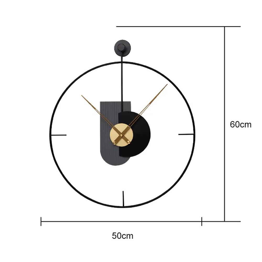 Nordic Luxury Quartz Wall Clock Large Art Elegant Minimalist Design, Living Room Decorative Watch, Modern Bedroom Clock