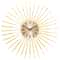 Luxury Retro Metal Gold Wall Clock for Large Rooms, Fashion Battery Operated, Silent Round Horloge Home Wall Decor