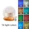 Crystal Mood Lamp Home Bedroom Decor, New Water Ripple Projector Night Light, Aesthetic Christmas Sunset Light Gift