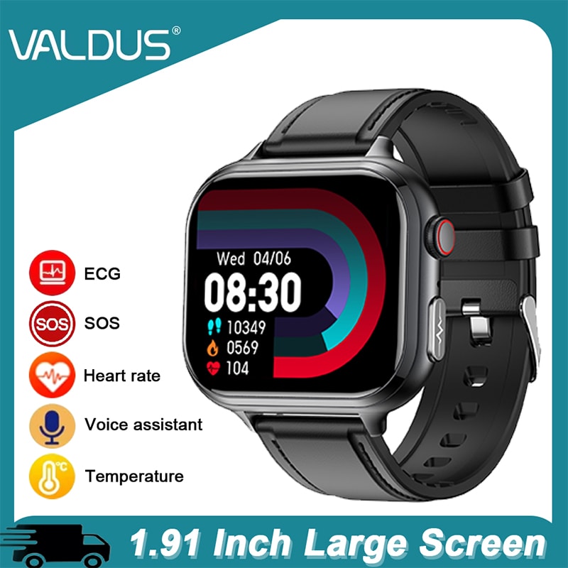 VE31 PRO Smartwatch for Men Women, Fitness Bluetooth Call, Waterproof ECG Heart Rate Monitor Long, Battery Life Watch