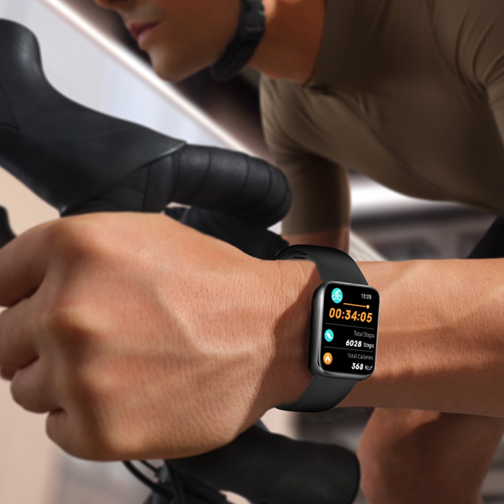 Smartwatch Men Women Heart Rate Sports Fitness Waterproof, Voice Assistant BT Call, New Smart Watches for Xiaomi