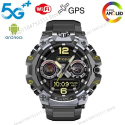 q668 5g lte android smartwatch dual camera, gps wifi sim card, amoled screen, smart watch