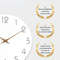 Silent Non Ticking Wall Clock, Battery Operated Wooden White Modern Minimalist Hanging Wood Wall Clocks