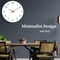 Silent Non Ticking Wall Clock, Battery Operated Wooden White Modern Minimalist Hanging Wood Wall Clocks