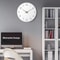 Silent Non Ticking Wall Clock, Battery Operated Wooden White Modern Minimalist Hanging Wood Wall Clocks