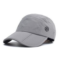 outdoor foldable sport breathable baseball cap for men women, spring summer soft dad hat, adjustable low profile trucker