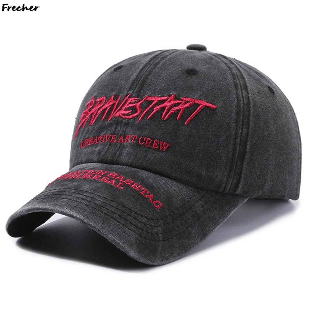 Vintage Jeans Baseball Cap Adjustable, Street Hip Hop Fitted Hats for Women Men, Ripped Trucker Snapback Hat