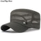 Breathable Full Mesh Visors Cap Men Outdoor Training Snapback Hats, Summer Casual Flat Caps, Lightweight Sun Hat Sports