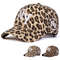 Adjustable Unisex Leopard Print Baseball Cap with Letter Embroidery, Casual Trucker Hat for Spring Autumn Outdoor Wear