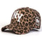 Adjustable Unisex Leopard Print Baseball Cap with Letter Embroidery, Casual Trucker Hat for Spring Autumn Outdoor Wear