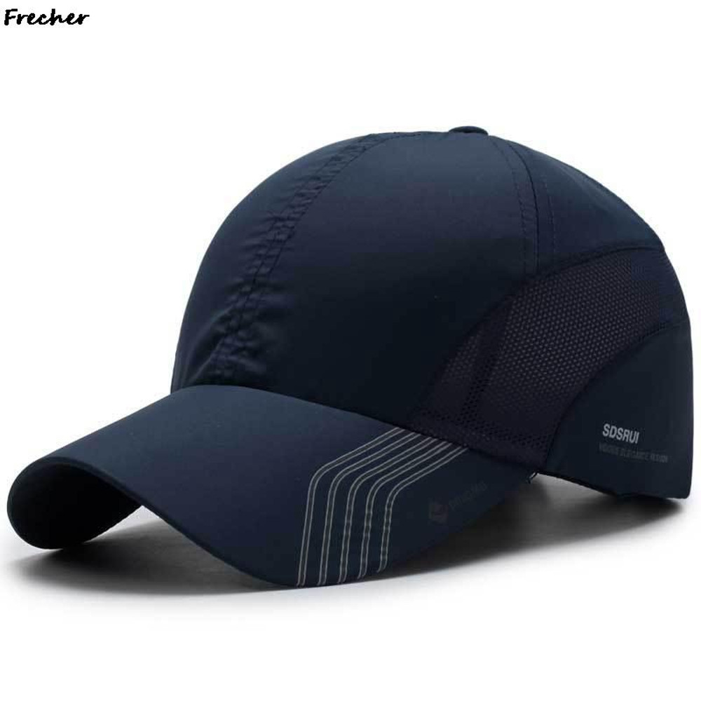 Unisex Quick Dry Fabric Baseball Cap Blank Pattern Snapback Visors Hat Adjustable Buckle Sports Cap 6