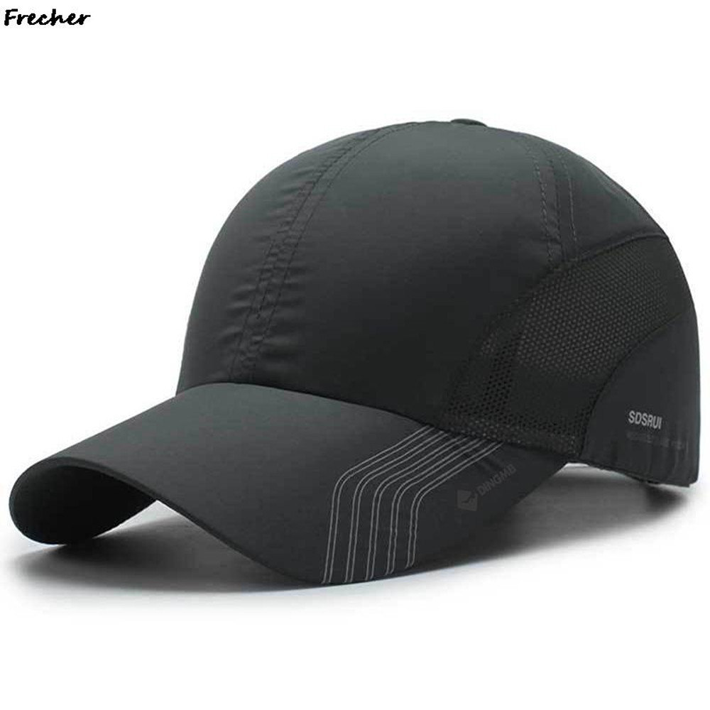 Unisex Quick Dry Fabric Baseball Cap Blank Pattern Snapback Visors Hat Adjustable Buckle Sports Cap 9