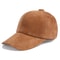 Genuine Suede Leather Baseball Cap for Men Women, Adjustable Buckle Back Unisex Hat, Premium Real Leather Sports Cap