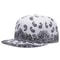 West Coast Cashew Flower Printing Snapback Cap New Fashion, Outdoor Sun Protection, Men Woman Adjustable Baseball Hat