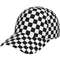 Black White Checkered Flag Baseball Hats Men Women Adjustable Snapback Cap, Checkered Trucker Cap Racing Style Headwear