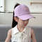 Kids New High Ponytail Baseball Caps, Girls Boys Sun Hats Bowknot Embroidery, Hollow Top Hats, Children Sun Protection