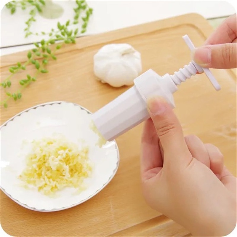 Manual Kitchen Ginger Garlic Crusher Press, Twist Cutter Cooking Tool, Plastic Garlic Presses and Kitchen Blender