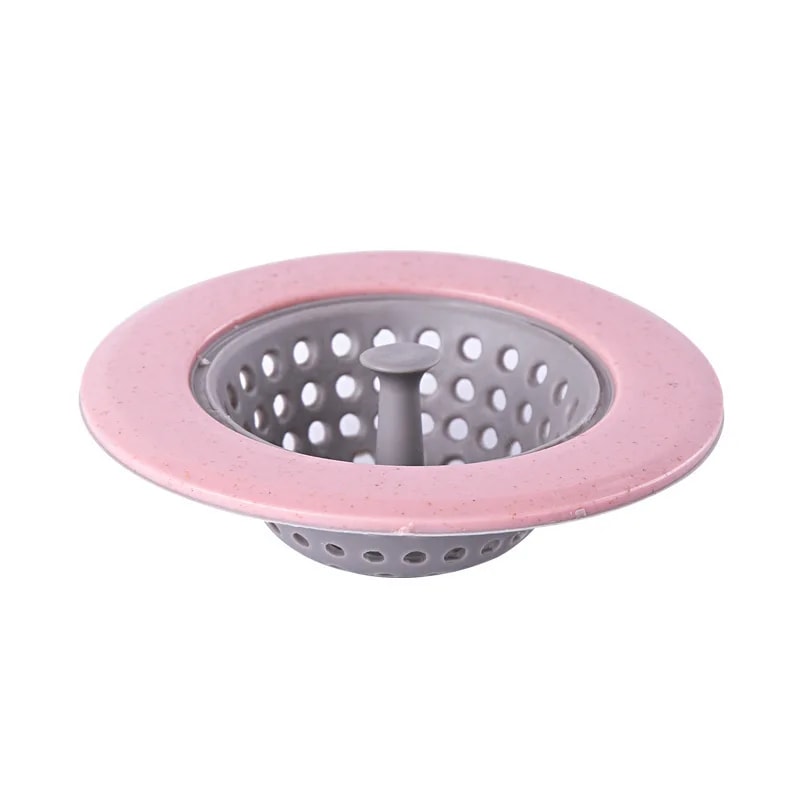 Flower Silicone Kitchen Sink Strainer 4 Color Anti Blocking, Bathroom Shower Drain Cover, Hair Stopper Sewer Colander