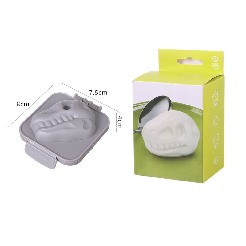 Dinosaur Fossil Egg Mold for Cute Boiled Eggs, Sushi Rice Mold, Fondant Cake Decoration, Children's Lunch Tool