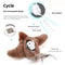 Hot Cat Interactive Toys Catnip Electric Pat Bird, Touch-Activated Squeaky Plush Toy for Dog & Cats, USB