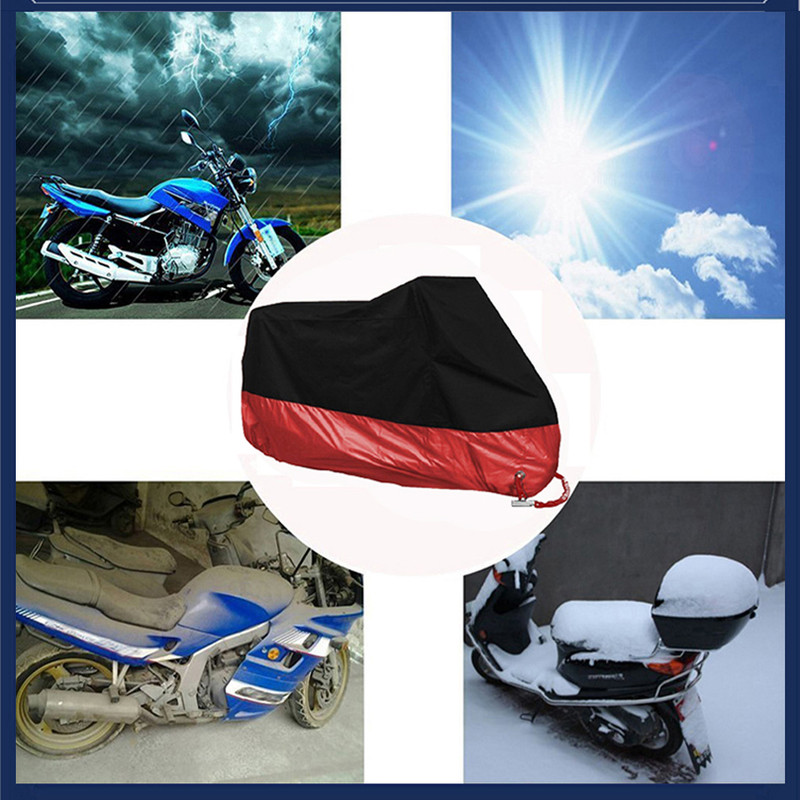 Universal Motorcycle Cover Waterproof Outdoor UV Protector Dustproof Bike Scooter Covers 1