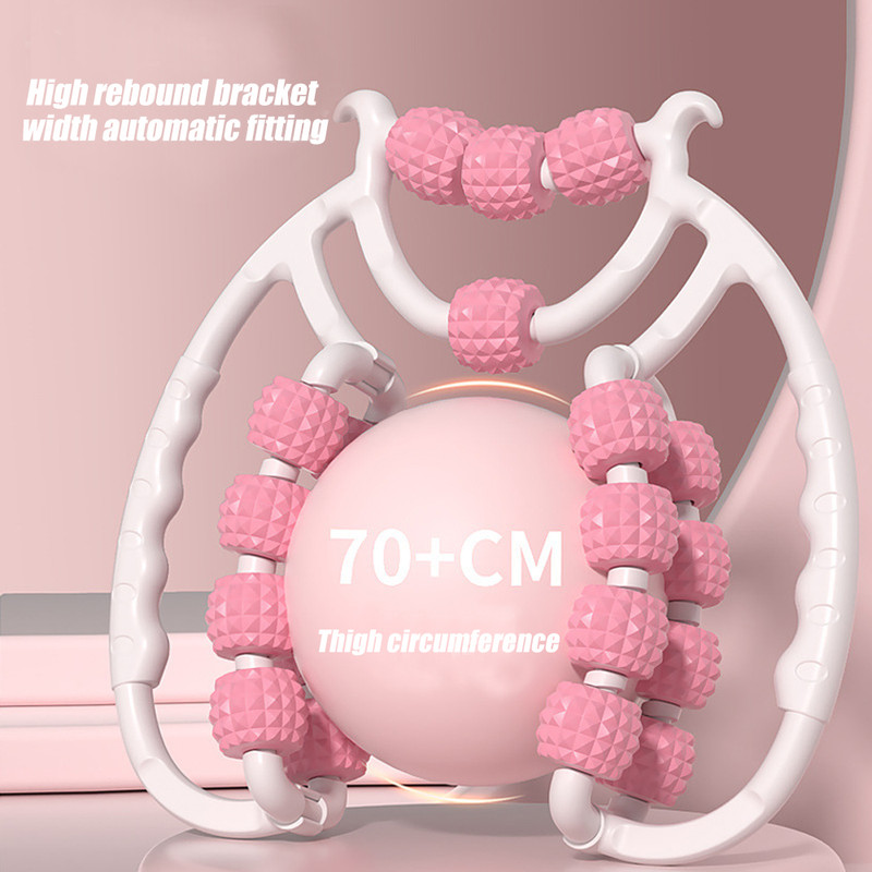 Newest Wheel Leg Clamp AntiCellulite Massager Annular Slimming Roller For Body Massage Muscle Relax 2