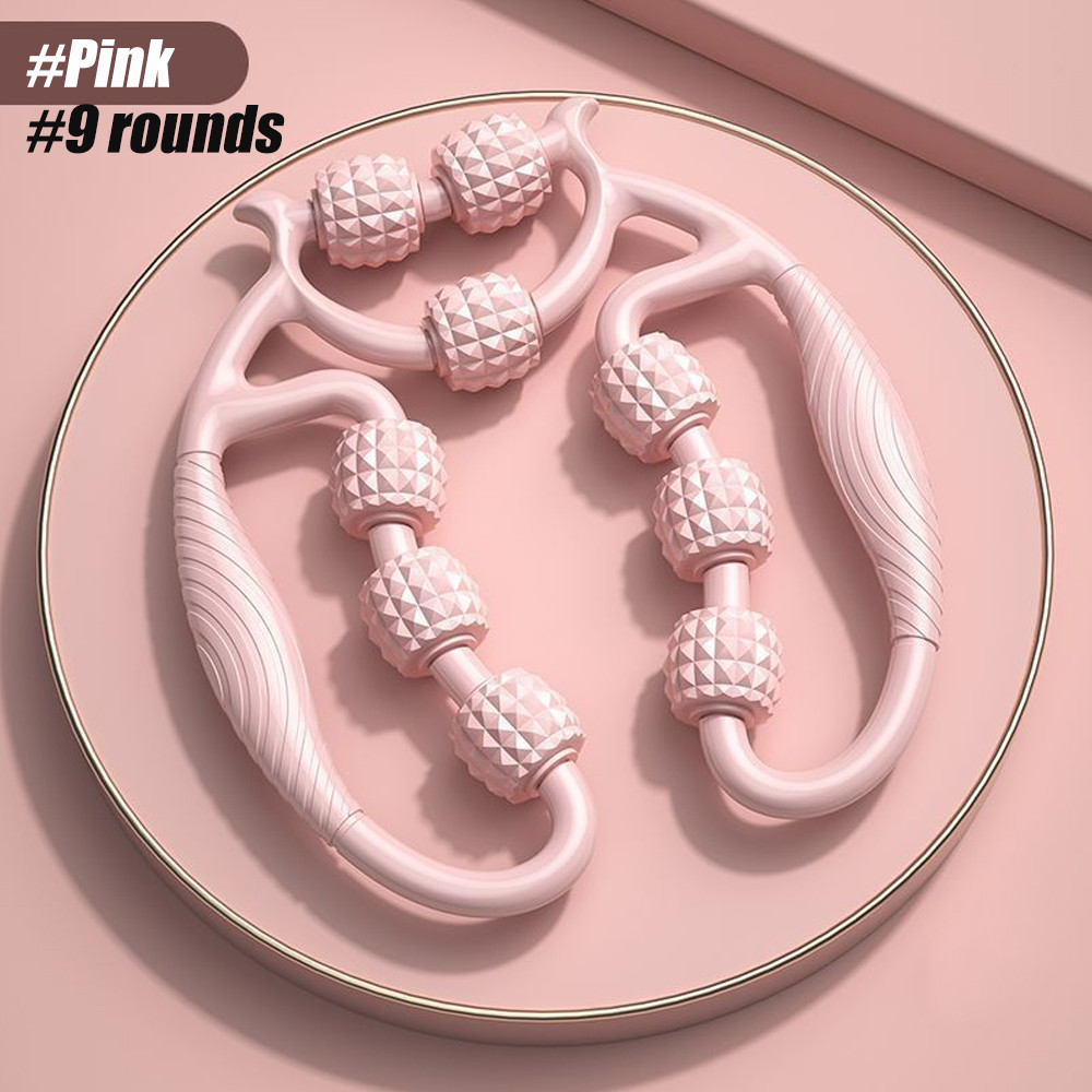 Newest Wheel Leg Clamp AntiCellulite Massager Annular Slimming Roller For Body Massage Muscle Relax 7