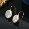 925 Sterling Silver Pearl EarringsButton Shape Baroque Freshwater Pearl Studs In 11 13mm For A Time