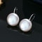 925 Sterling Silver Pearl EarringsButton Shape Baroque Freshwater Pearl Studs In 11 13mm For A Time