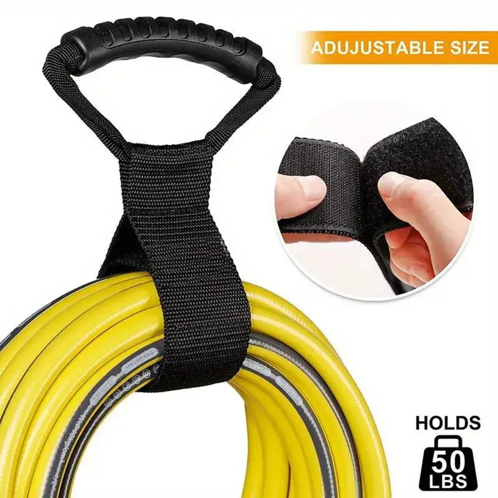 Heavy Duty Cable Storage Reel, Portable Hand Held Handle Organizer for Extension Cords, Hoses, & Warehouse Tools