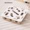 Pet Cat Puzzle Maze Holes Toys Felt Box With Bell Ball Interactive Funny Combination Set For Kitten 5